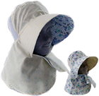 #2741-3 two sided hat, ivory