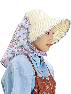 #610-D 'Sawayaka' half straw, flower 