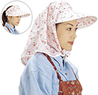 #615-2 sun visor, flower