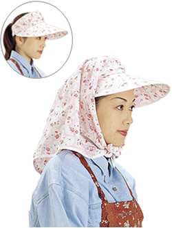 #615-2 sun visor, flower