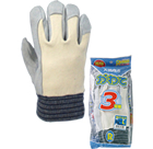 RC712-3 Cow split leather, knitting back of the hand, 3 pairs