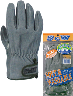 SW-32B Cow split leather with oil hook-and-loop fasteners