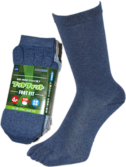 A-415 foot fit 5 toes with heel 4 pairs