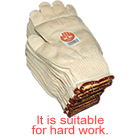 C217 All cotton work gloves thick cloth 12 pairs