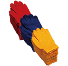 Color nylon work gloves 12 pairs