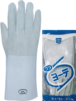 #4B Перчатки из бычьей кожи для сварки 'Yote' 5 пальцев